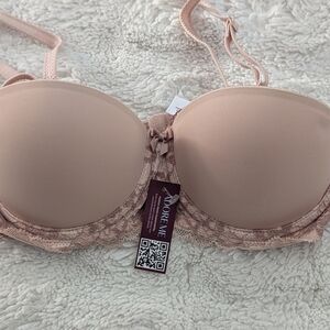Women's Pink Lace Bra